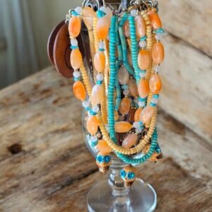 Colorful Beaded Necklace Set